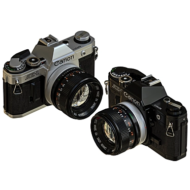 Classic Canon AE-1: Vintage Beauty 3D model image 1 