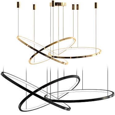 Elegant Lexington Chandelier 3D model image 1 