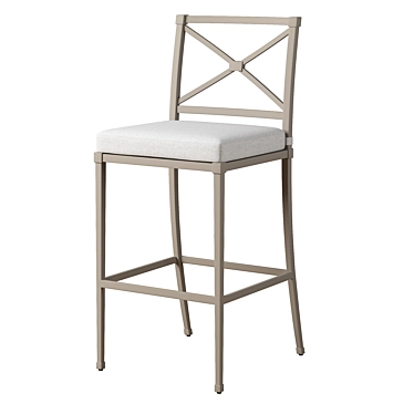 TROUSDALE Alu Barstool 3D model image 1 