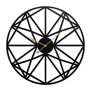 Abstract Wall Clock: Time in Style 3D model image 1 