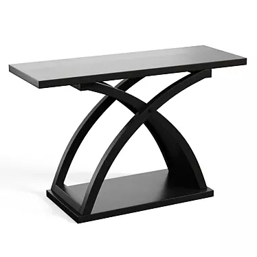 Exotic Espresso X-Shape Console 3D model image 1 