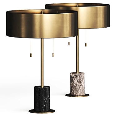 Elegant Arteriors Jadyn Lamp 3D model image 1 