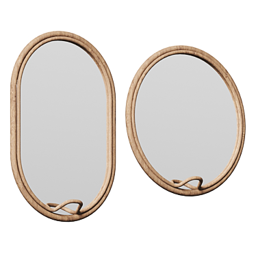 Lasso Wall Mirror with Hook 3D model image 1 