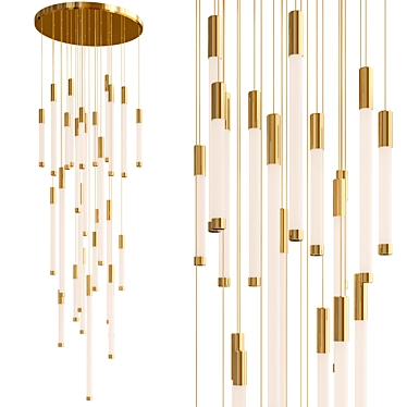 Luxury Pendant Light: FLUX By Haberdashery 3D model image 1 