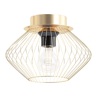 Industrial Chic Ceiling Light - Lussole Loft 3D model image 1 