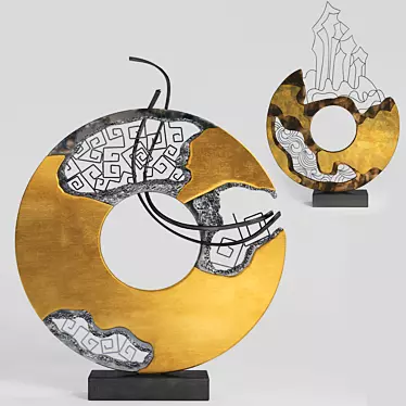 Contemporary Metal Interior Sculptures 3D model image 1 