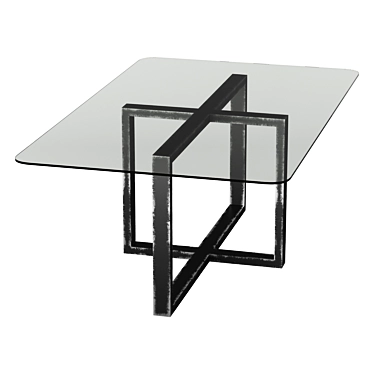 Modern Loft Table Slide 3D model image 1 