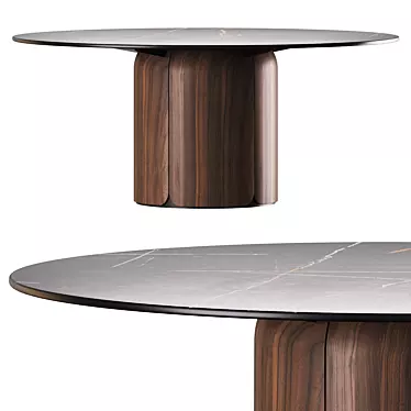 Elegant Bloom Table: Milla & Milli 3D model image 1 