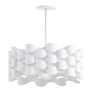 Coastal Current LED Flush Mount 3D model image 1 