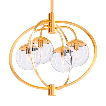 Craftmade Piltz 4-Light Pendant Chandelier 3D model image 1 