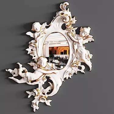 Elegant Classic Mirror 3D model image 1 