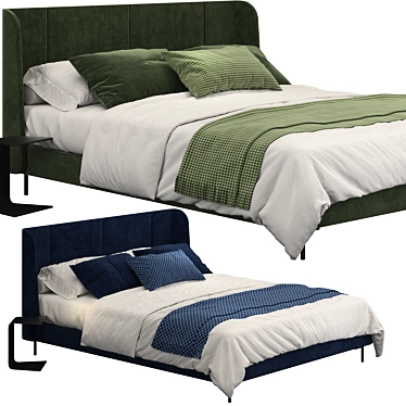 Ikea Tufjord Bed - Stylish and Functional 3D model image 1 