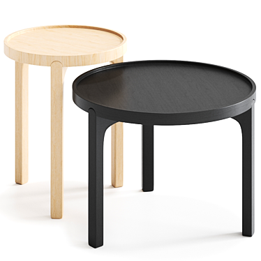 Sleek Scandinavian Coffee Table 3D model image 1 