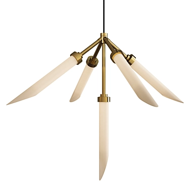 Modern Spur LED Pendant Light 3D model image 1 