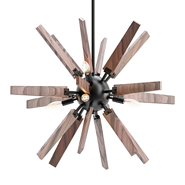 Contemporary Thorne Chandelier: Modern Elegance 3D model image 1 