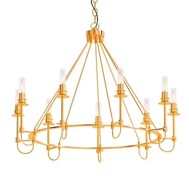 Lyndhurst 9-Light Urban Chandelier 3D model image 1 