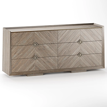 Ashdown Bedroom Chest: Elegant and Spacious Storage 3D model image 1 