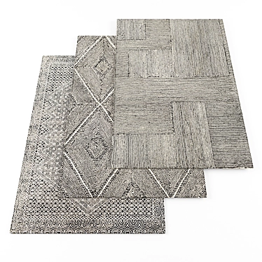 High-Res Rugs Set 3D model image 1 