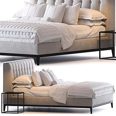 Luxury Bed: ALEXANDER by Sofa & Chair 3D model image 1 