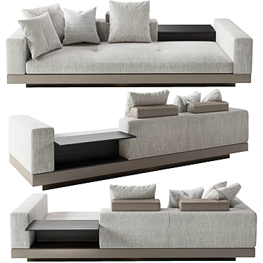 Luxury Minotti Connery Sofa 3D model image 1 