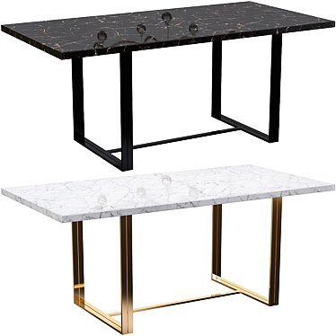 Soul Dining Table: Stylish and Modern 3D model image 1 