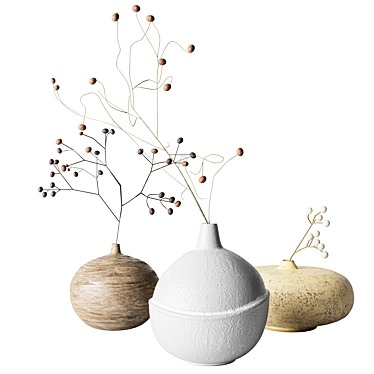 Modern Centimeter-Scaled Vase for Eclectic Home Décor 3D model image 1 