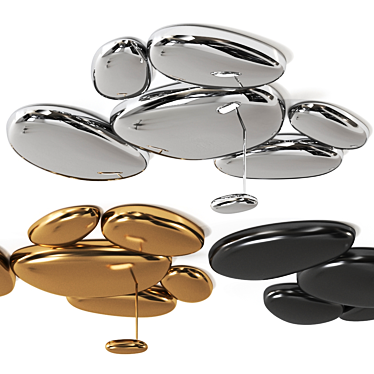 Sleek SKYDRO Ceiling Lamp: Modern Elegance 3D model image 1 