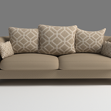 Versatile Designer Sofa 3D model image 1 