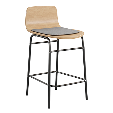 Elegant Blutante Bar Stool: La Redoute's Finest 3D model image 1 