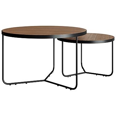 Elegant Danesa Frame Coffee Table 3D model image 1 