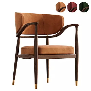 Mason Dining Chair - Elevated Elegance 3D model image 1 