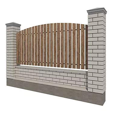 3D Fence Model for 3ds Max 3D model image 1 