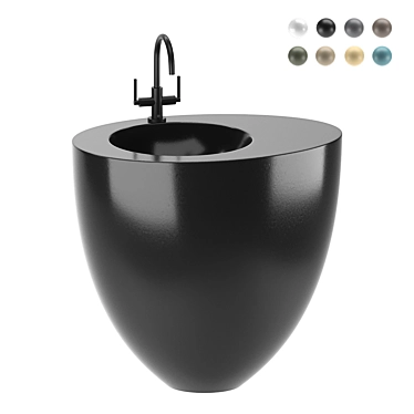 Cielo Le Giare Freestanding Basin - Elegant and Functional 3D model image 1 