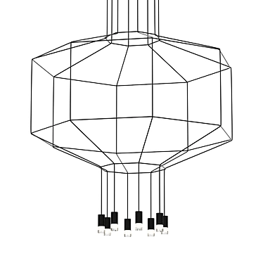 ImperiumLoft Octagonal Square Pendant 3D model image 1 