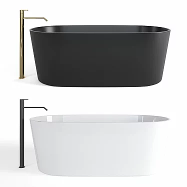 Bay Nic Bath: Luxurious Polished Design 3D model image 1 