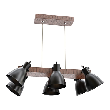 Elegant Harry Pendant Lamp 3D model image 1 