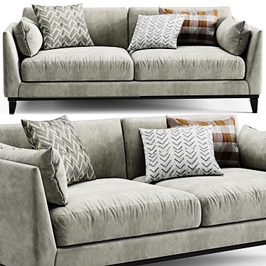 Sleek Novak Sofa for Modern Living 3D model image 1 