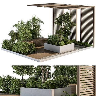 Urban Oasis Bench: Set 26 3D model image 1 
