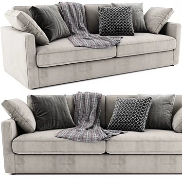 Winston Sofa: Sleek Comfort for Your Home 3D model image 1 