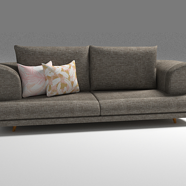 Modular Designer Sofa 3D model image 1 