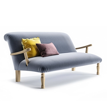 BrewSofa: BlueGray Polys and Verts 3D model image 1 