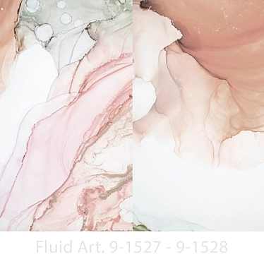 Fluid Art Photo Wallpaper: MasterFresok - Customizable & Waterproof 3D model image 1 