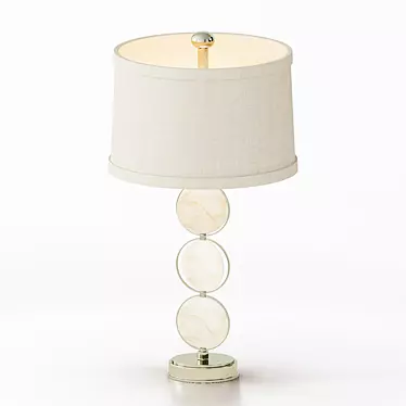 Elegant Alabaster Table Lamp 3D model image 1 