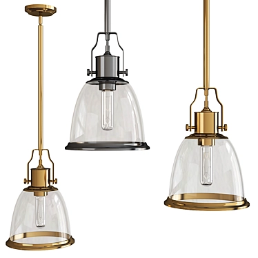 Modern Hobson Pendant Light 3D model image 1 