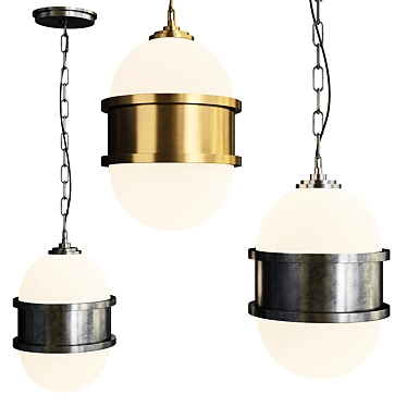 Elegant Broomley Pendant Light 3D model image 1 