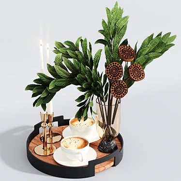 Elegant Decor Set 09 - Perfect for Stylish Spaces! 3D model image 1 