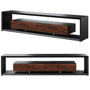 Sleek TV Cabinet: Boxer by Cattelan Italia 3D model image 1 