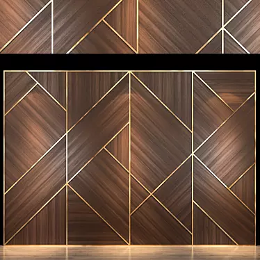 Elegant Wall Panel 73 3D model image 1 