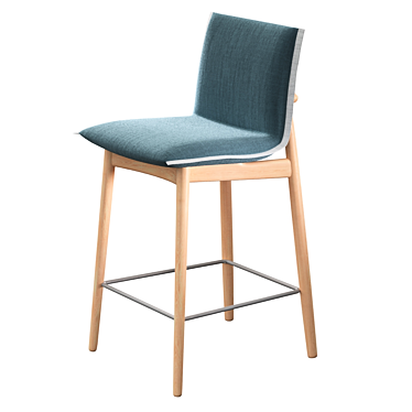 Sleek Upholstered Embrace Chair 3D model image 1 