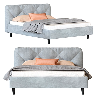 Bed Vesmar 160 Velvet Gray